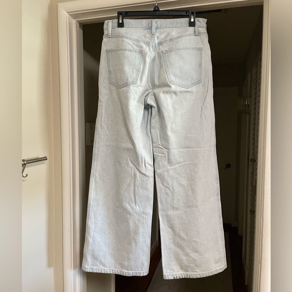 EUC Favorite Daughter The Ollie Ultimate Baggy Wide Leg Jeans in "Blue Bird" - Picture 7 of 14